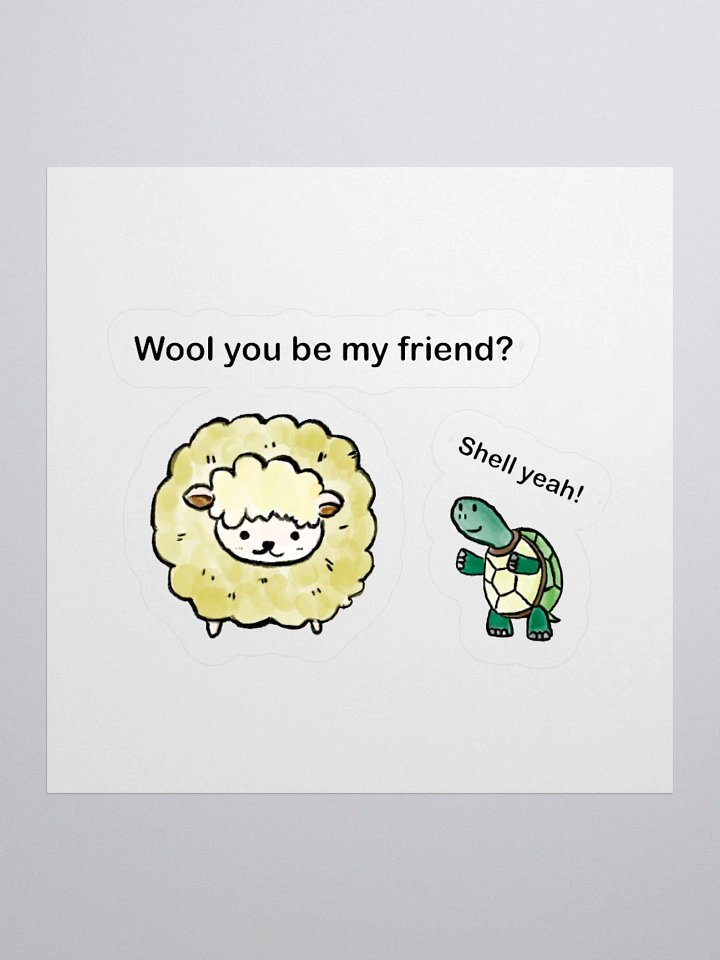Fluffy Friends Kiss Cut Stickers product image (3)