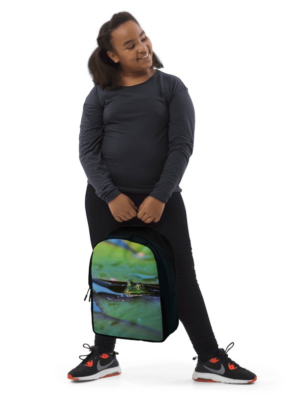 Design-backpack - Frog under lily pad (Dark Design) product image (2)