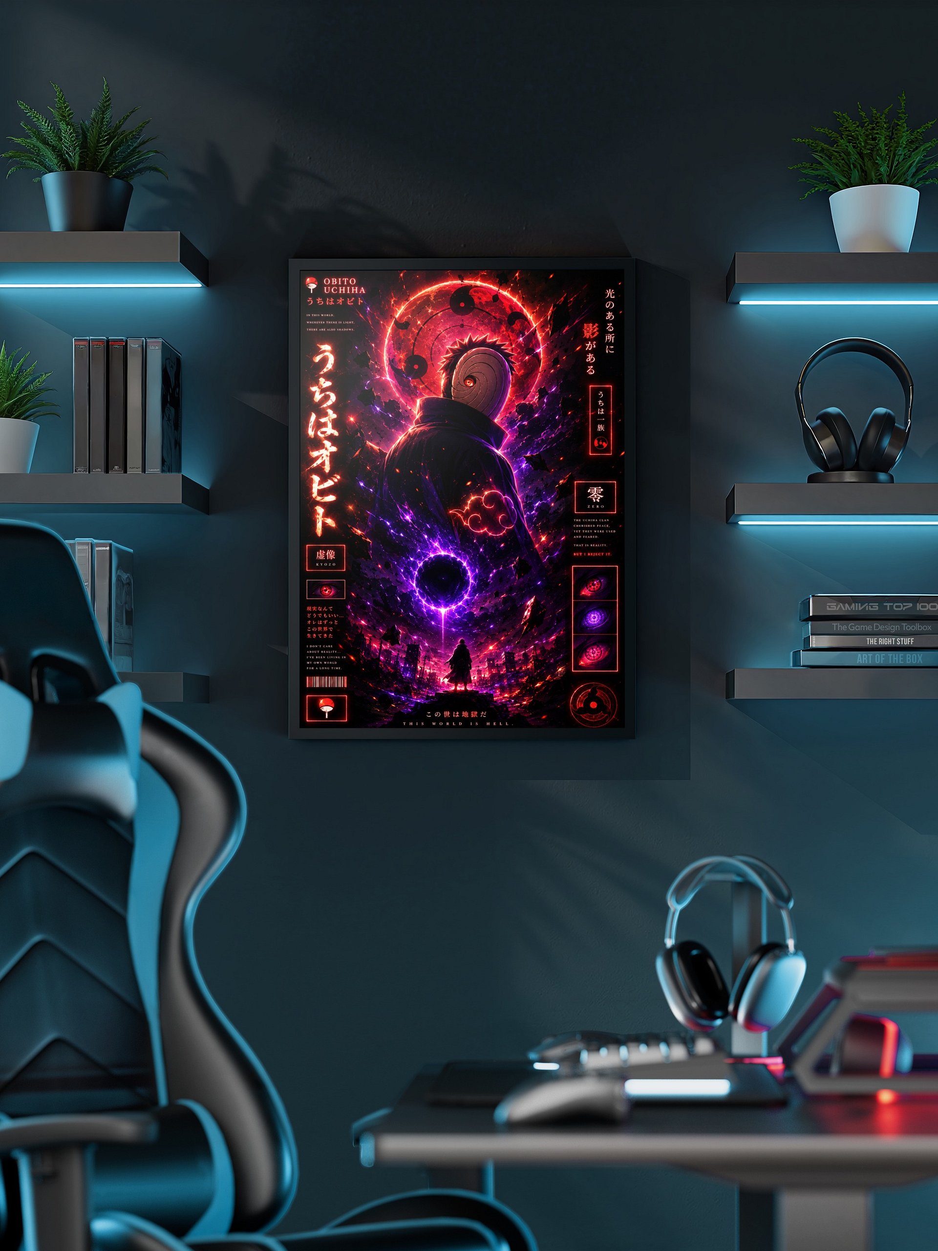 Obito Uchiha - The Masked Man | Sharingan Anime Gaming Wall Poster product image (3)