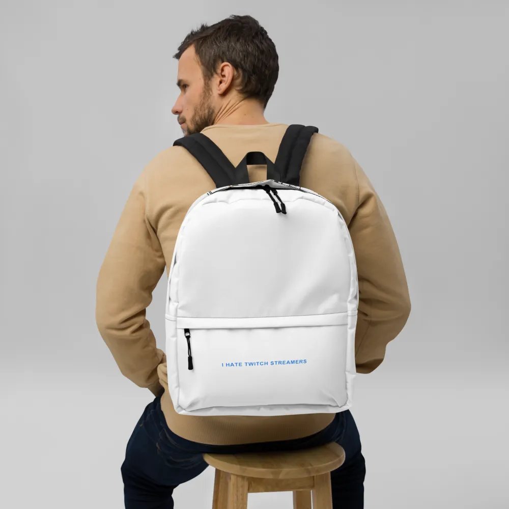 I hate twitch streamers backpack product image (9)