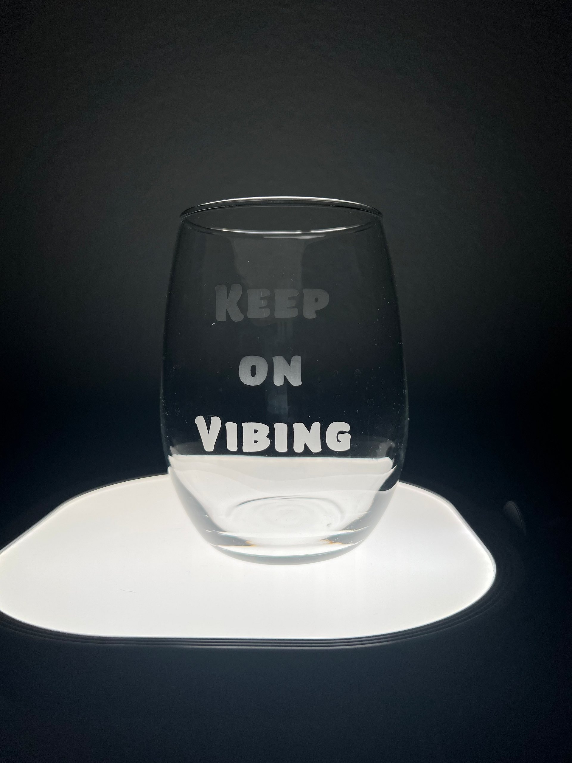 Keep on Vibing Stemless 20.5oz Wine Glass product image (1)