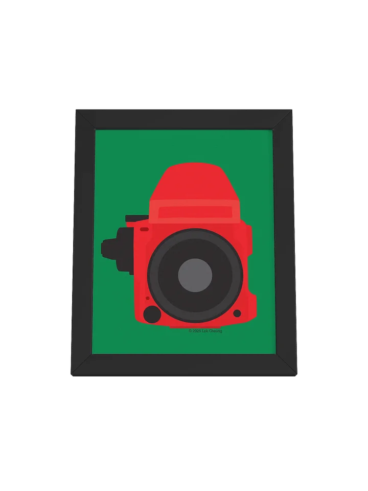 M 645 Red on Green - Framed Poster product image (1)