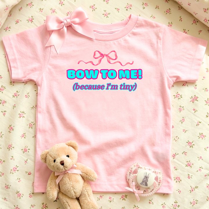 BOW TO ME (because I'm tiny)🩷Super Soft🪽T-shirt🩷 product image (1)