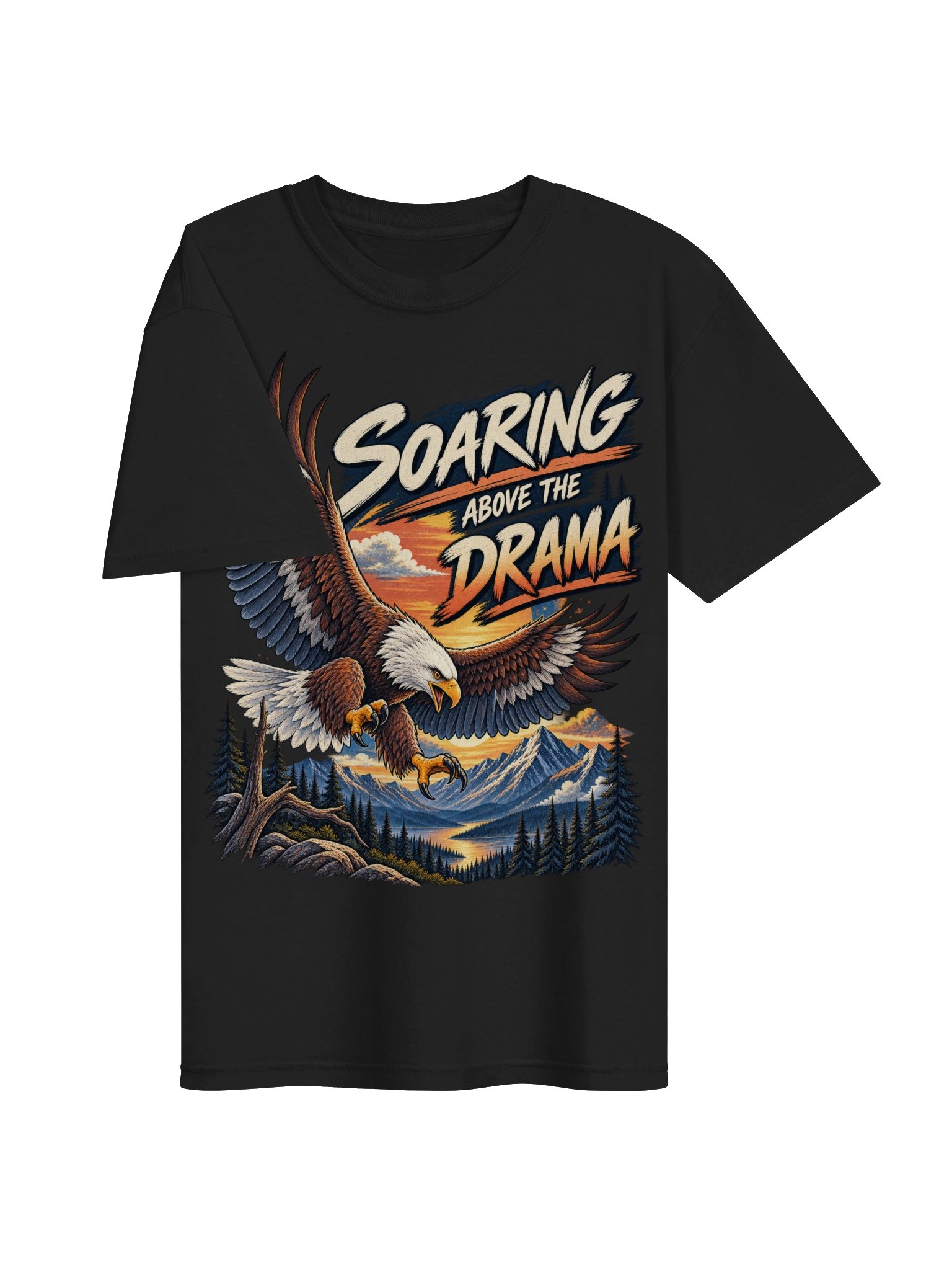 Eagle Soaring Above the Drama - Sarcastic Funny Animal Lover T-Shirt | Witty Bird Humor Tee product image (17)