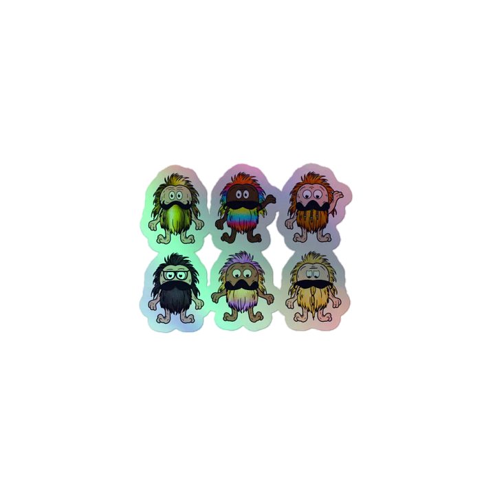 Holo Beardlings Stickers product image (1)