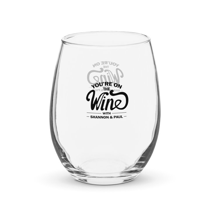Shannon + Paul: You're on THE WINE! (Stemless Glass) product image (1)