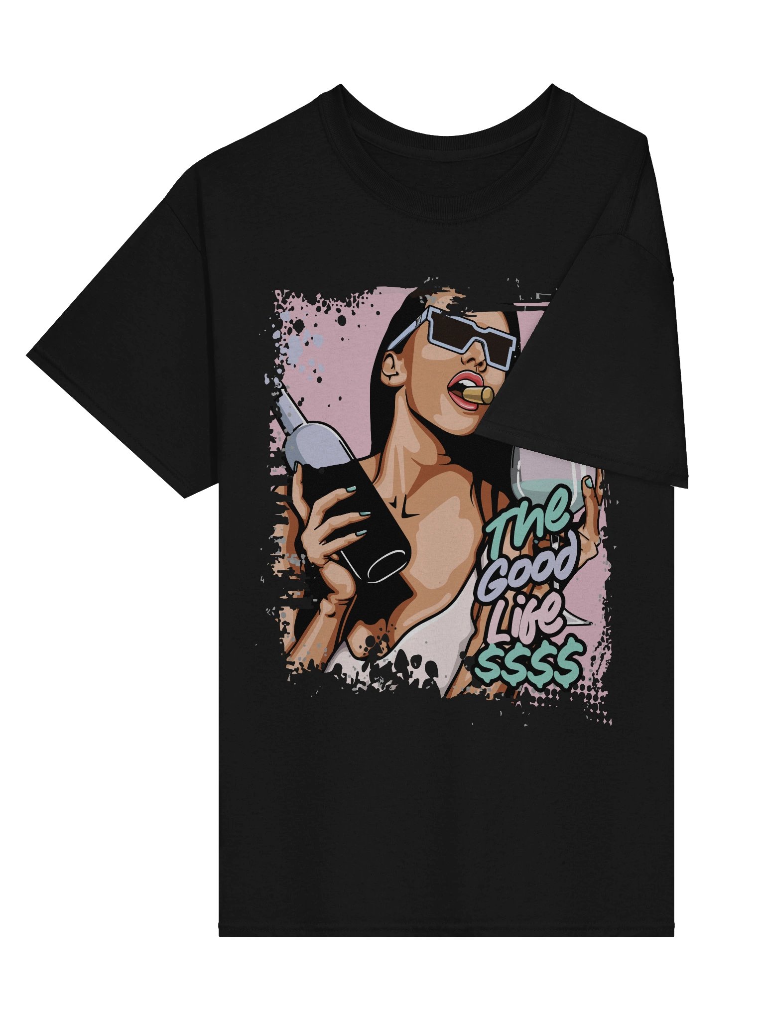 The Good Life Stylized T-Shirt - Unisex T-Shirt – Premium Printed T-Shirt for Everyday Casual & Streetwear product image (3)