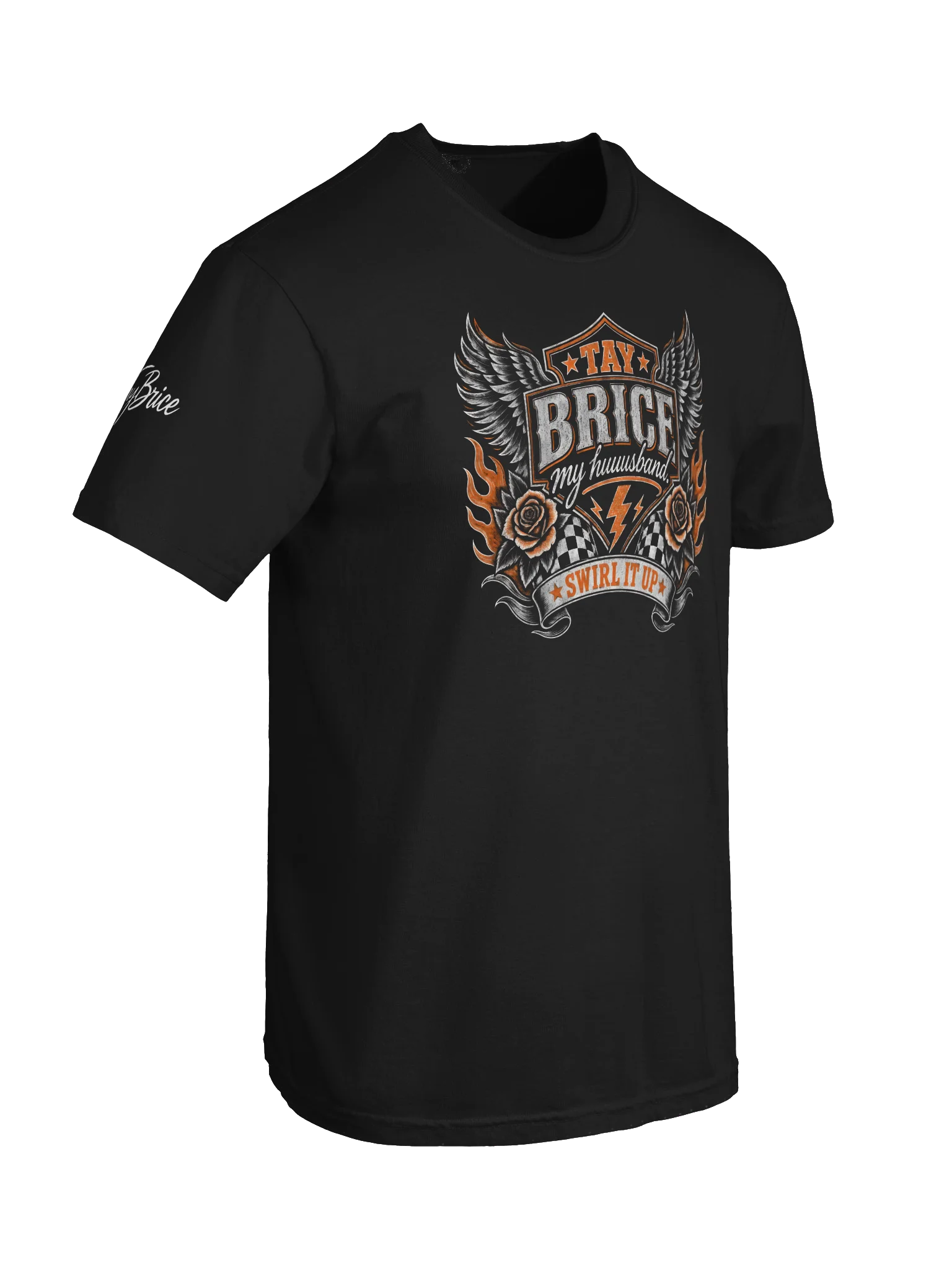 Tay Brice Motorcycle Graphic Tee(Unisex)(white ink) product image (18)