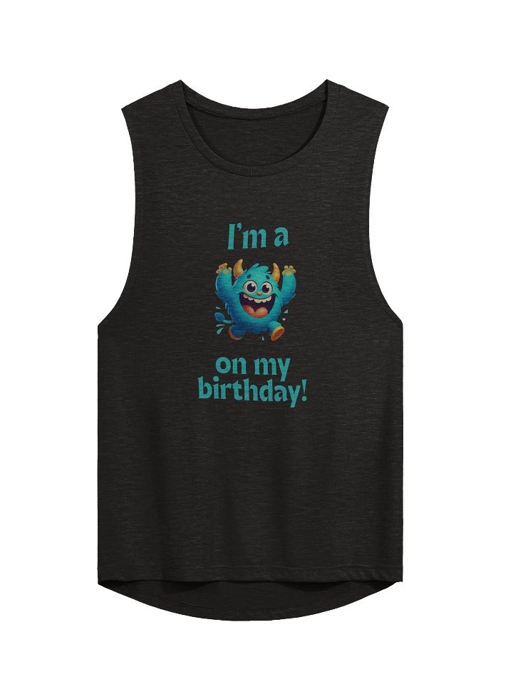 Cheerful Birthday Monster Muscle Tank product image (1)