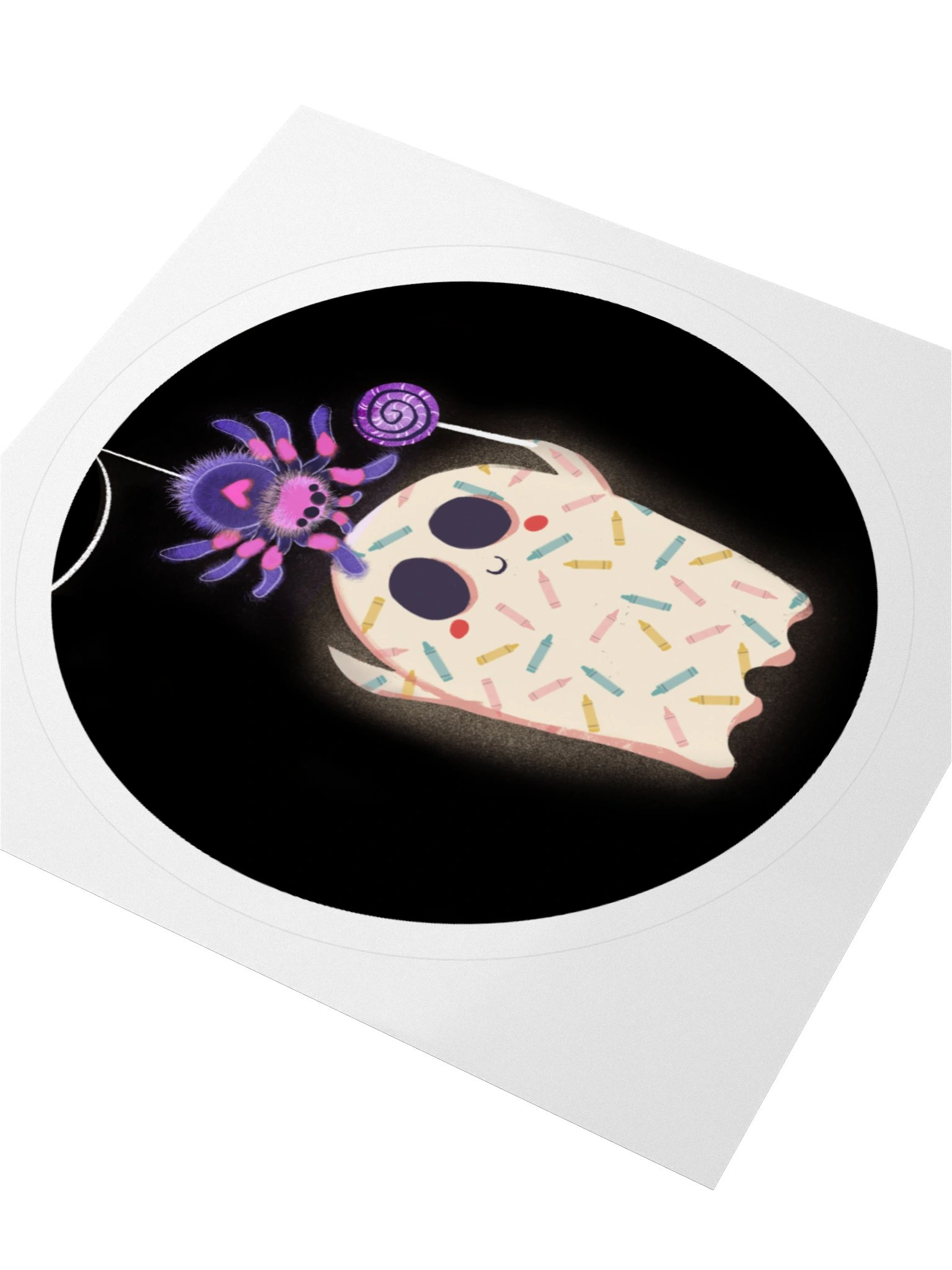 Little Ghost & the Pet Spider - Vinyl Sticker product image (3)