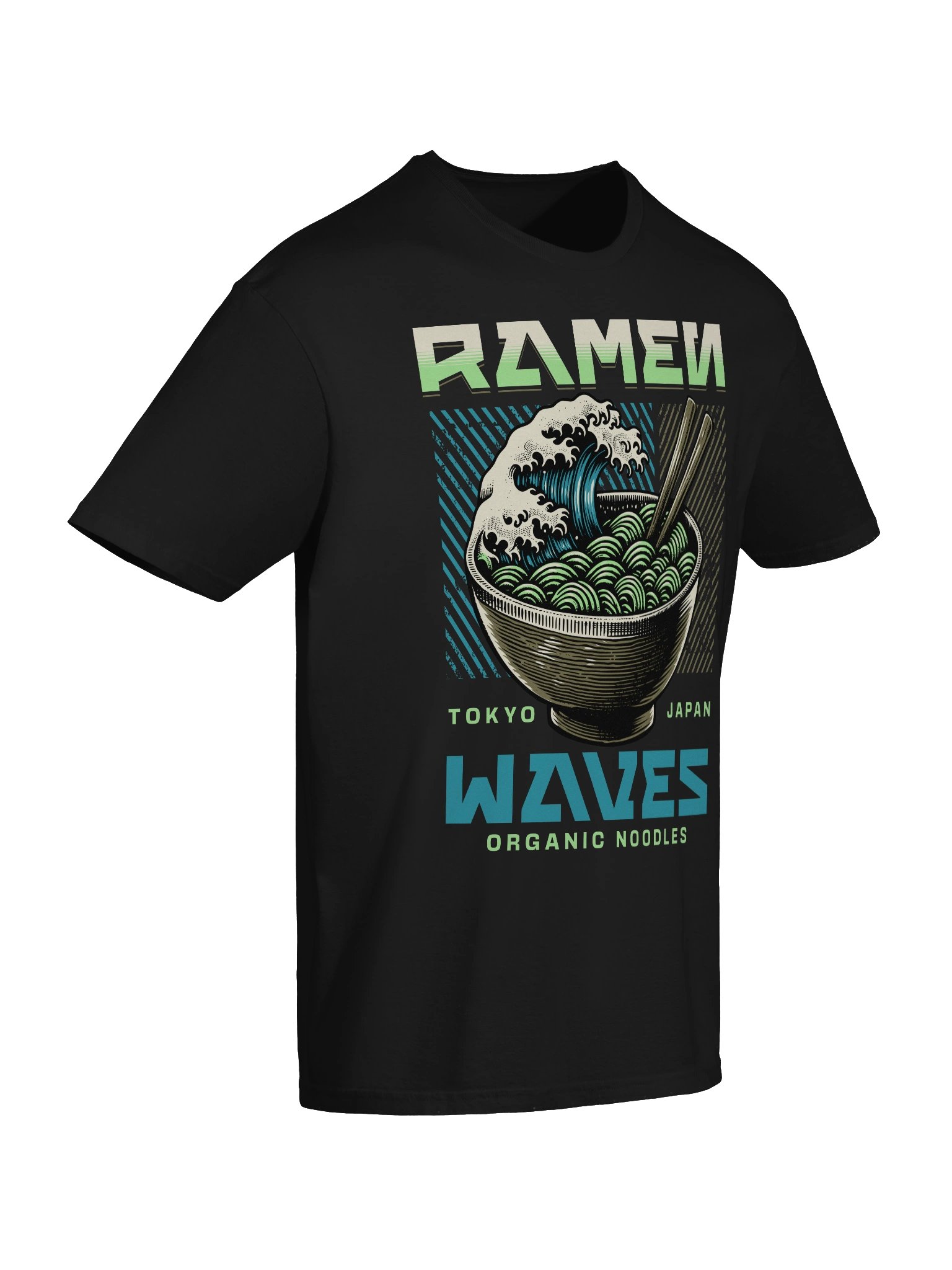 Ramen Waves Organic Noodles T-Shirt - Gildan Softstyle product image (7)