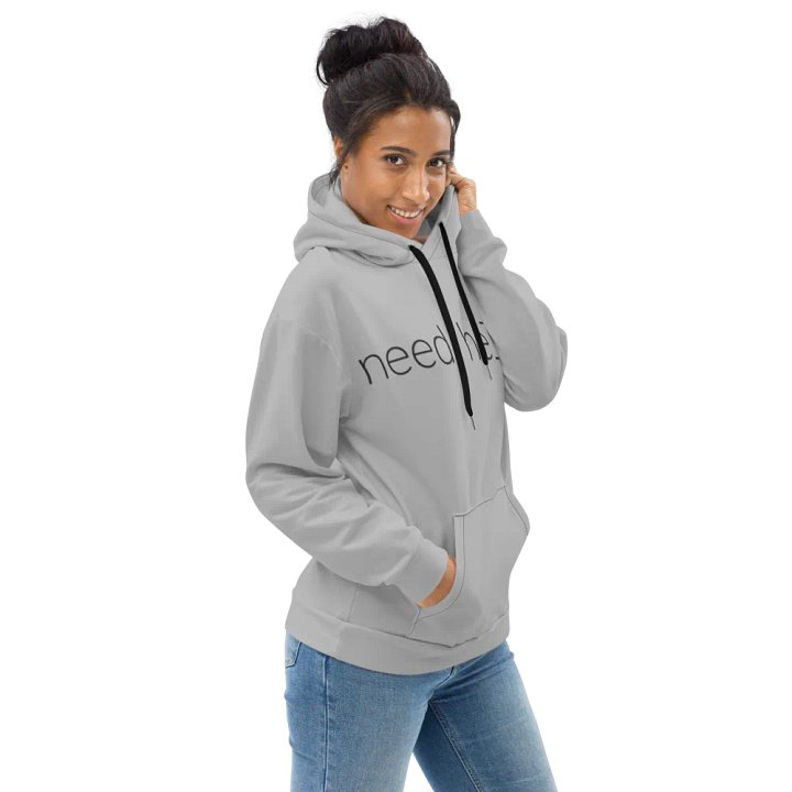 need help? RTFM! hoodie (grayscale mode) product image (2)