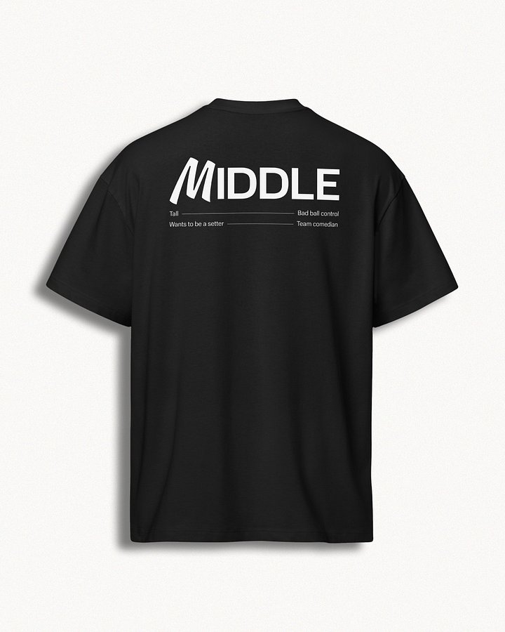 Middle Oversize Tee — Black product image (2)