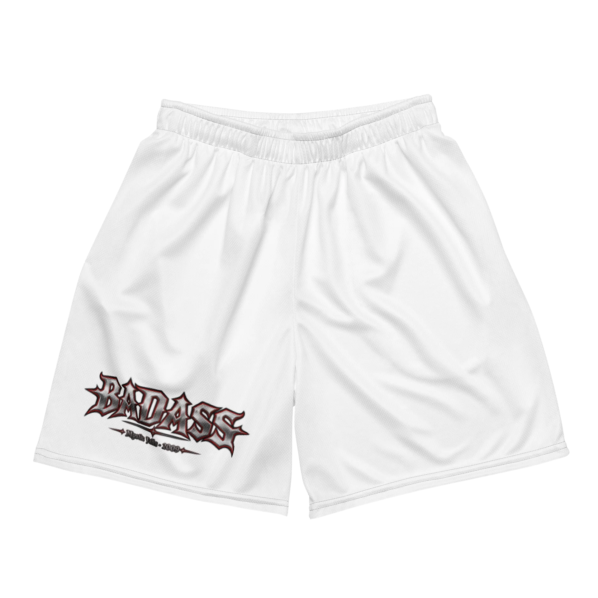 "BADASS" Mystic Falls 2009 Recycled Mesh Shorts product image (2)