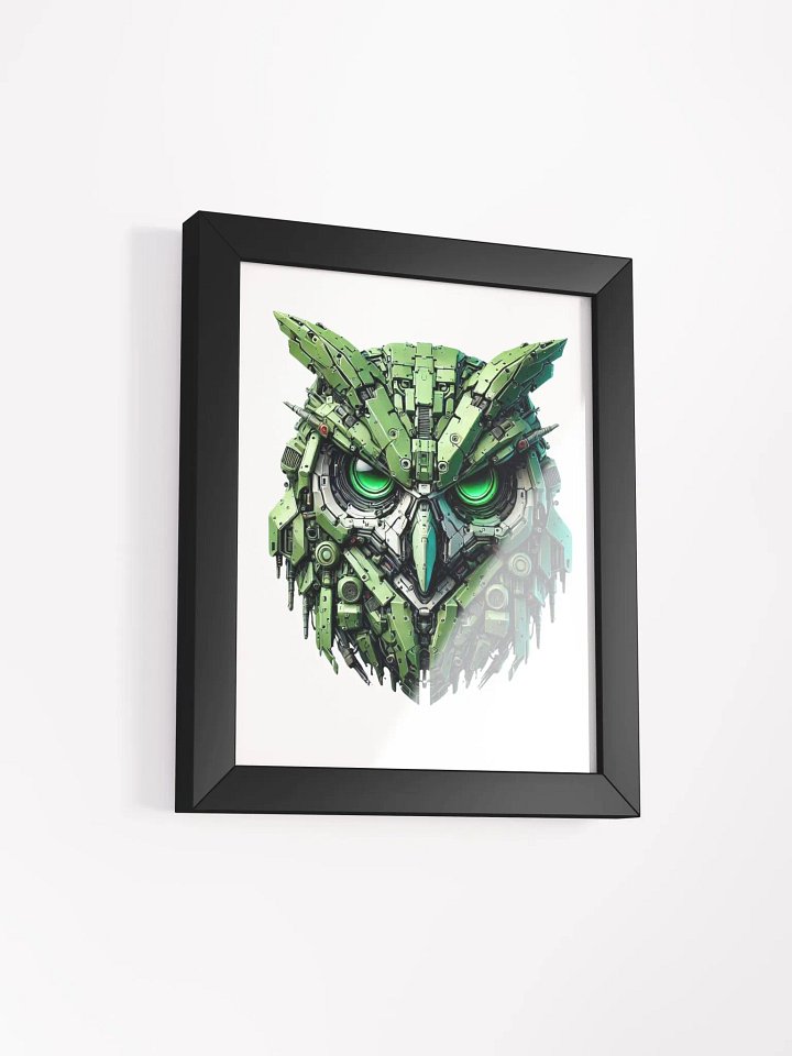 iron light green owl robot design product image (5)