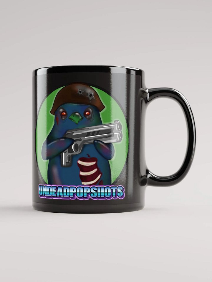 Cracked Helmet Penguin Mug Logo Color Green product image (1)