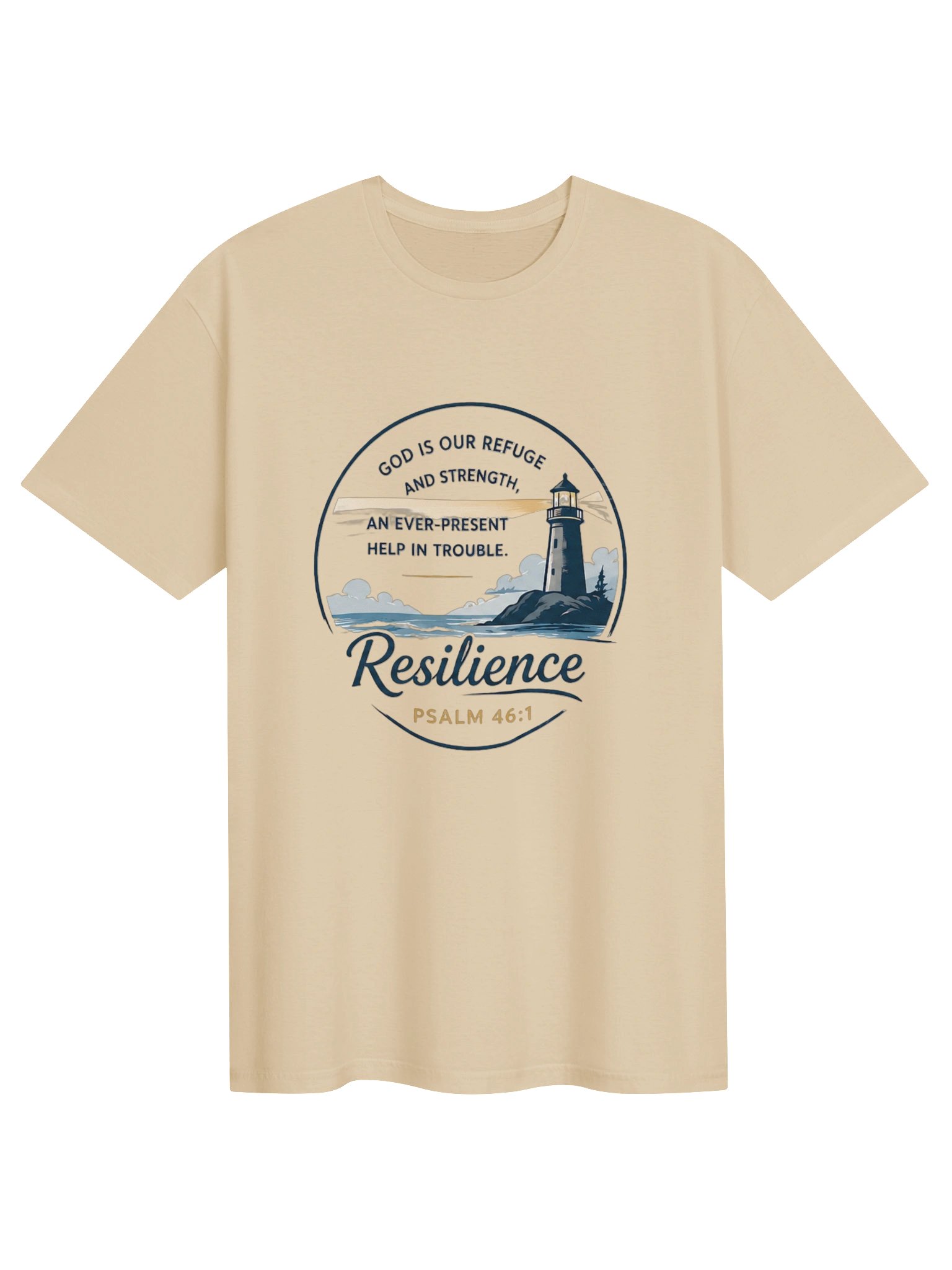 God Is Our Refuge Resilience Men’s Tee product image (1)