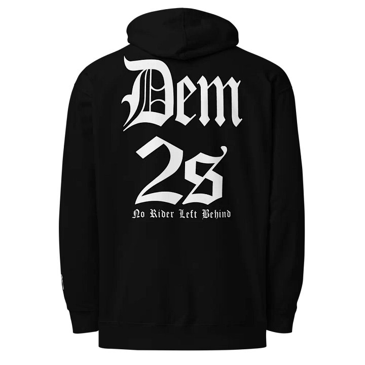 DEM 2s | GOTH HOODIE | FRONT + SLEEVE EMBROIDER product image (1)