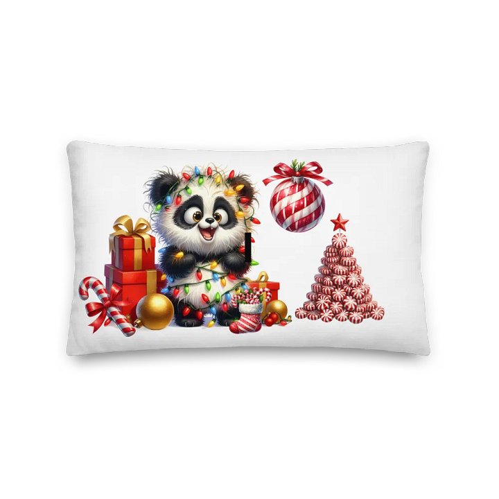 Christmas Pillow - Festive Baby Panda product image (1)