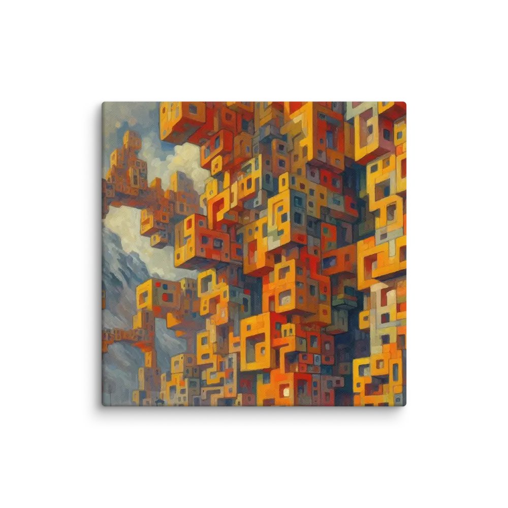 Futuristic Modular Cityscape with Geometric Architecture product image (11)