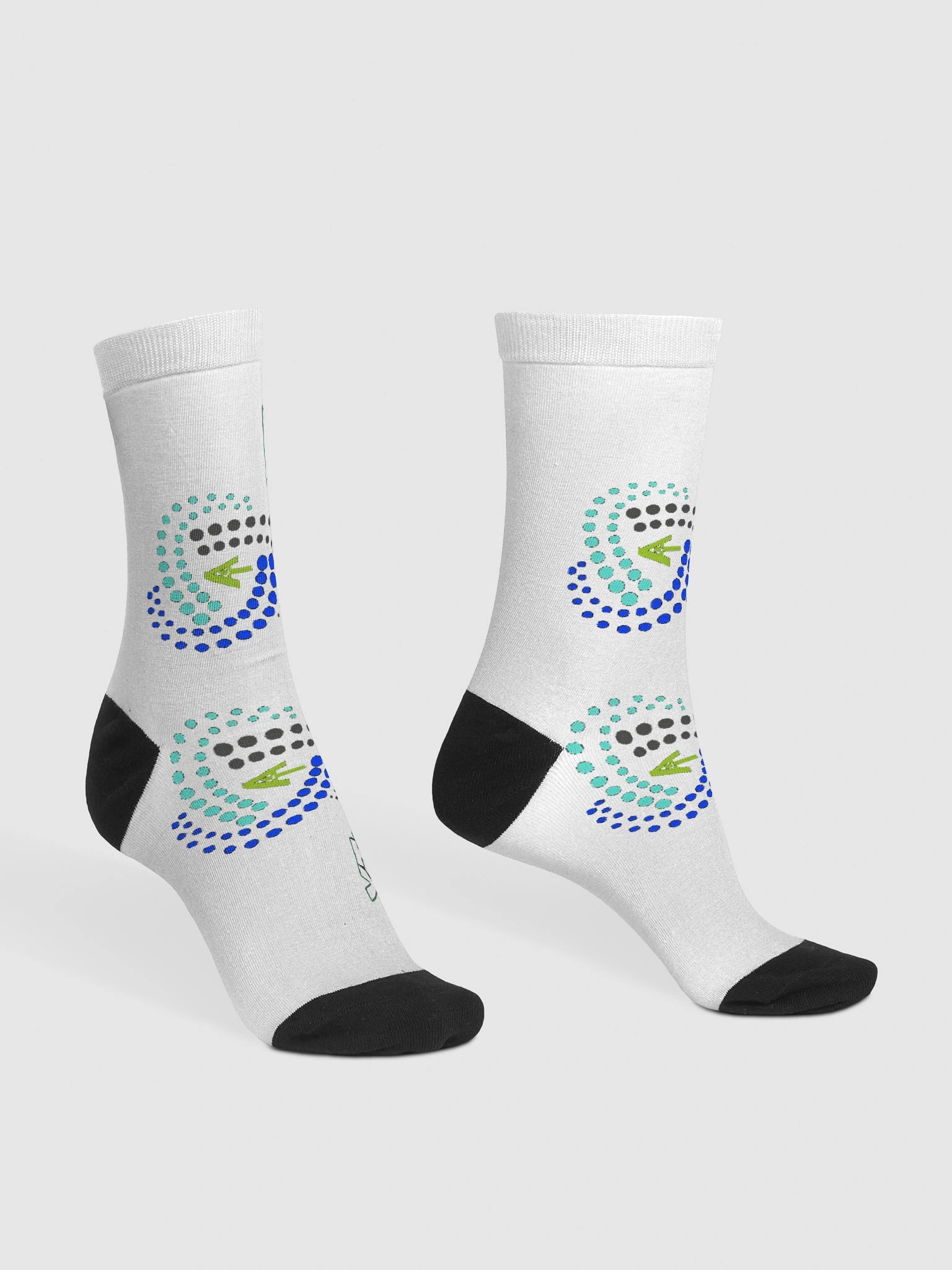 Aibatross YT Script Logo Crew Socks product image (3)
