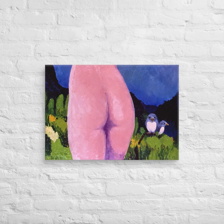 Two Birds (1981) on canvas (20" x 28") product image (2)