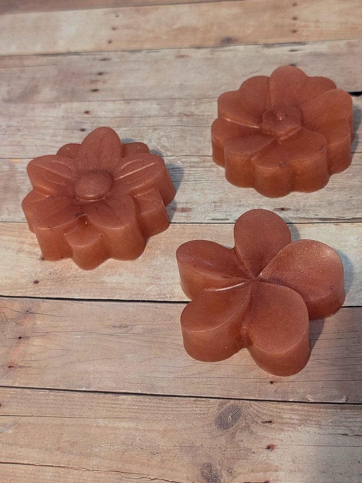Pink Flower Set Handmade Soap [Set of 3] product image (2)