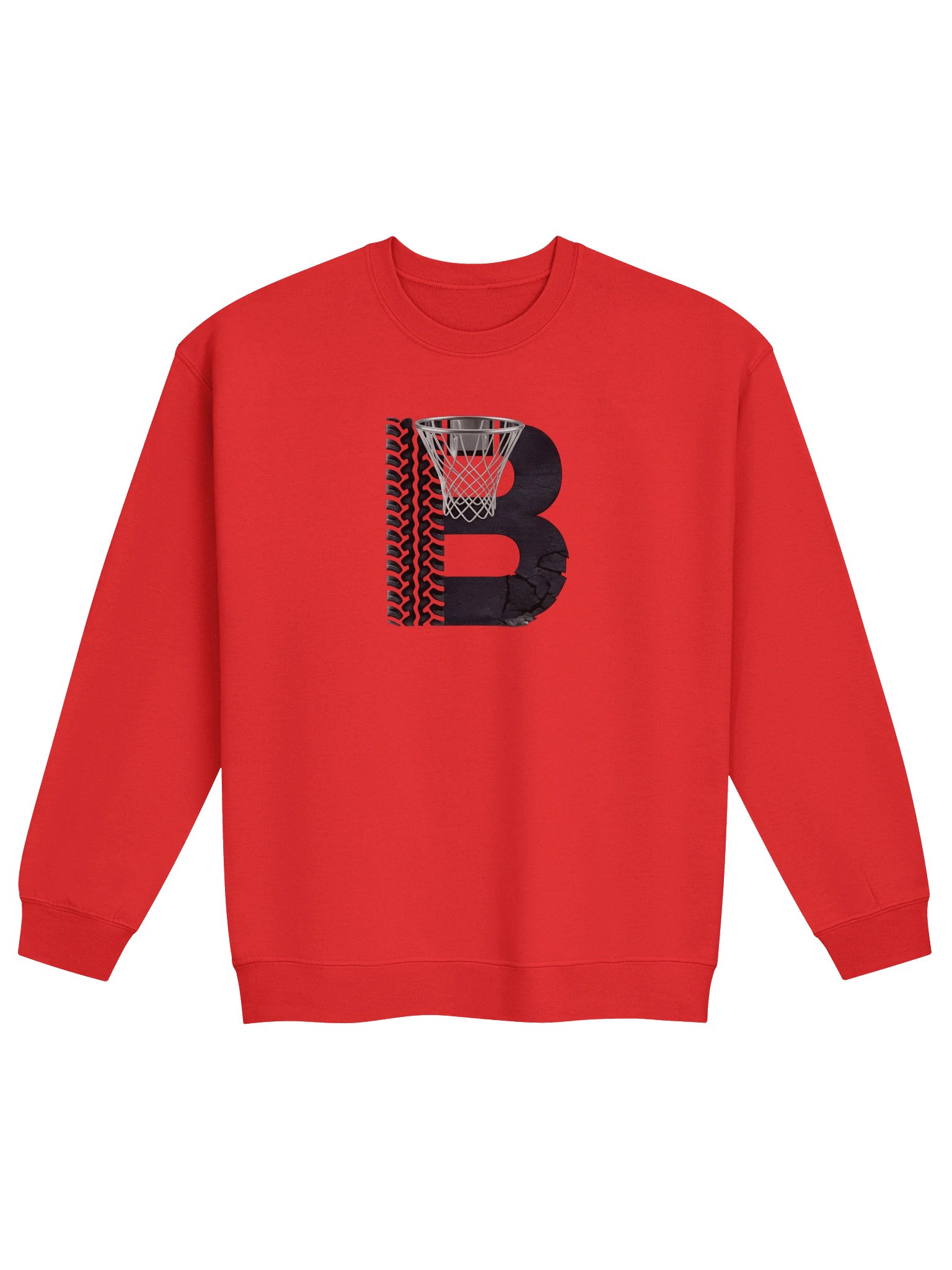 Cracked B Basketball Hoop Crewneck product image (1)