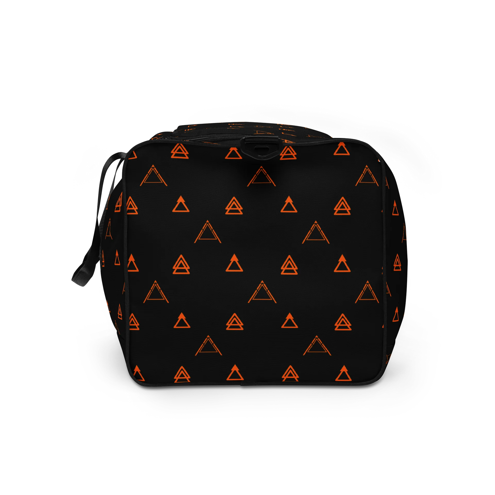 Black & Orange Geometric Weekender Duffle Bag product image (9)