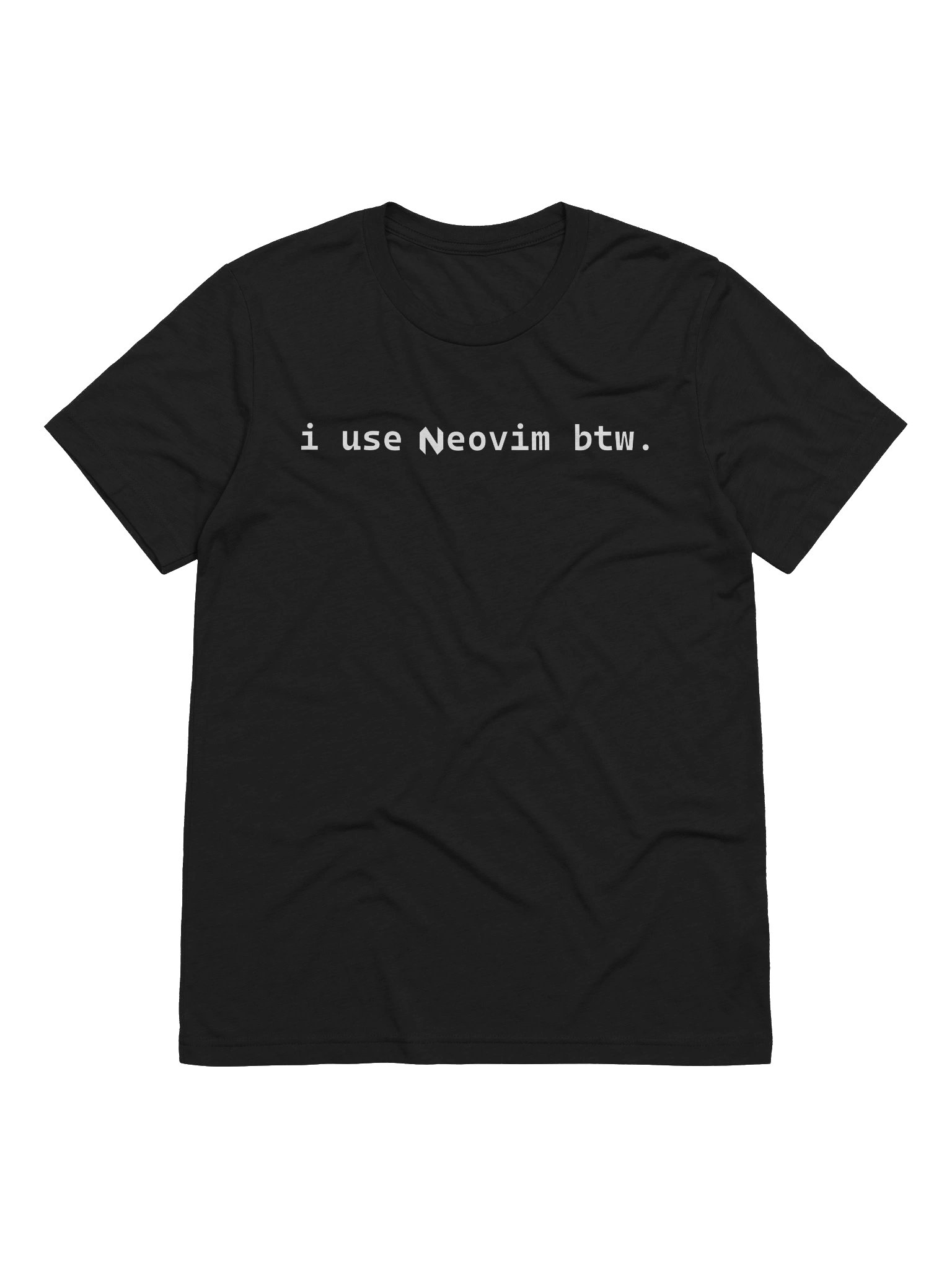 "i use neovim btw." Tri-Blend T-Shirt product image (7)