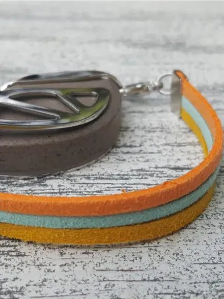 Cake Faux Suede Bracelet | Handmade Accessory for Bellabeat Leaf Urban & Ivy product image (2)