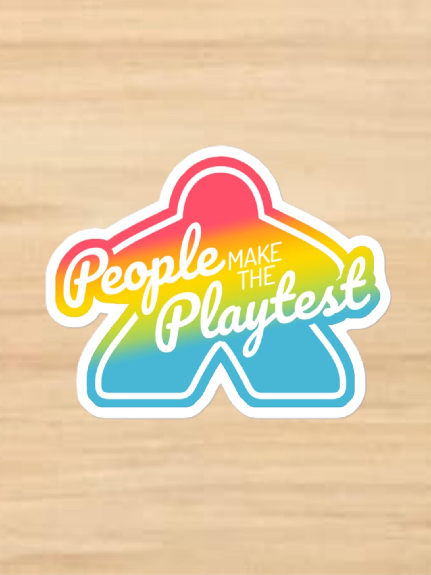 Big Meeple Pan Pride PMTP Vinyl Sticker product image (1)