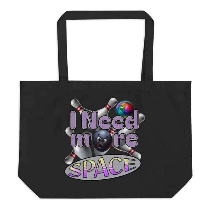 I Need More Space Bowling Strike a Style Statement with Futuristic Tote product image (1)
