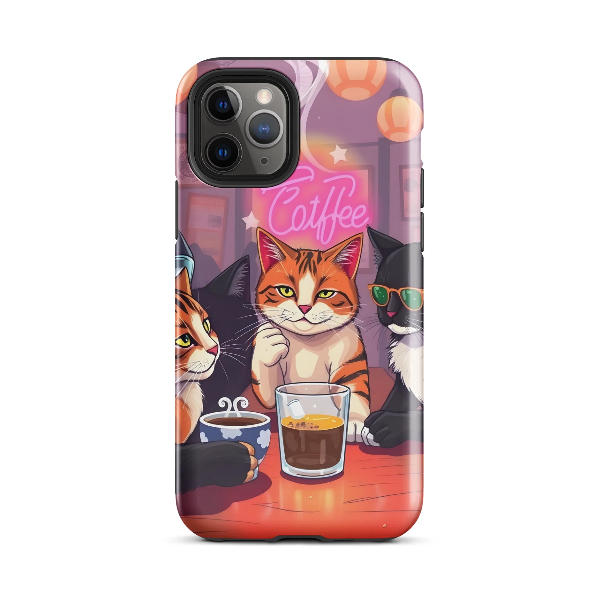 Tough Case for iPhone-Love, Lattes & Purrs product image (2)
