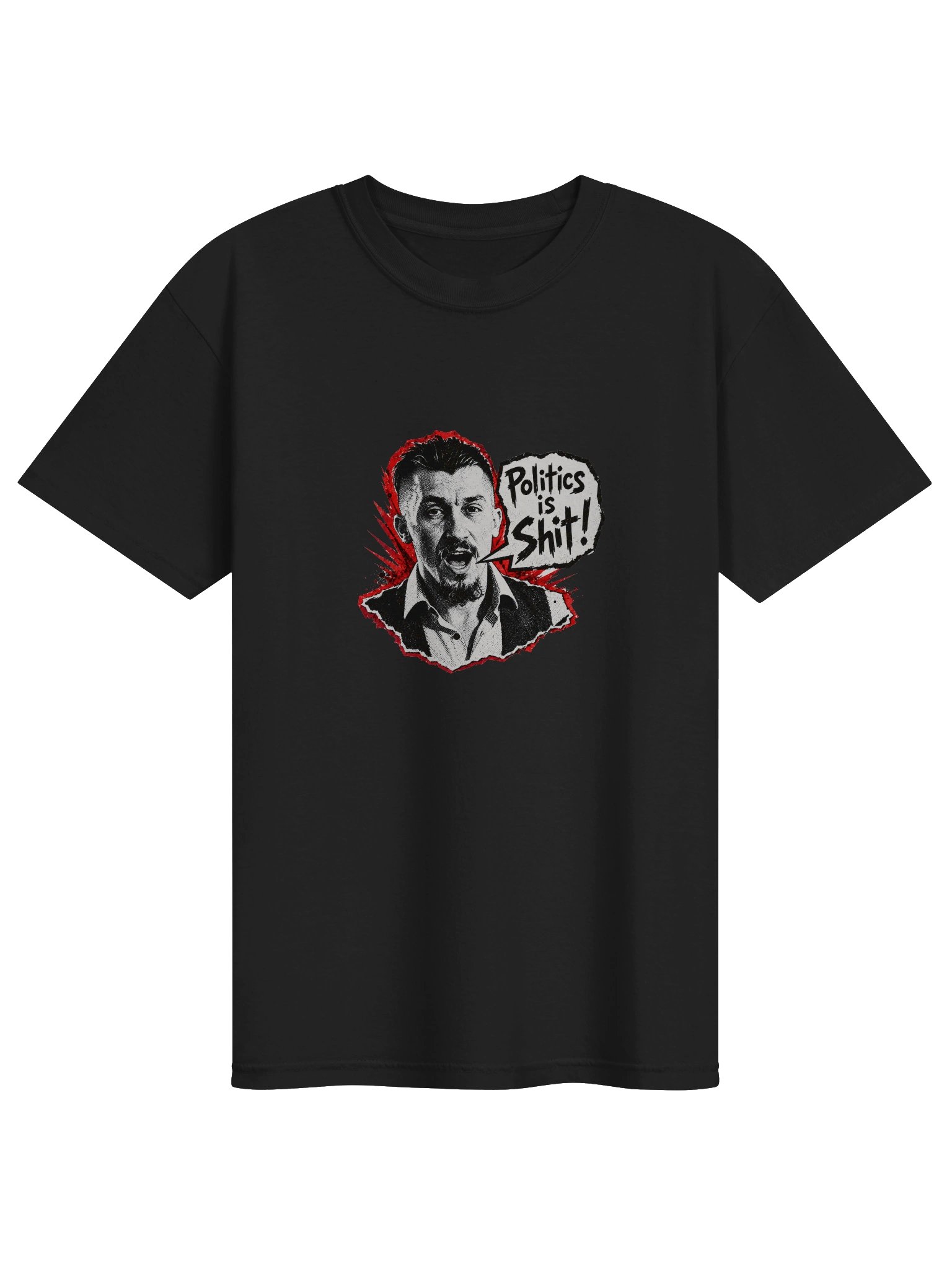 Politics Is Shit! Emblem Tee