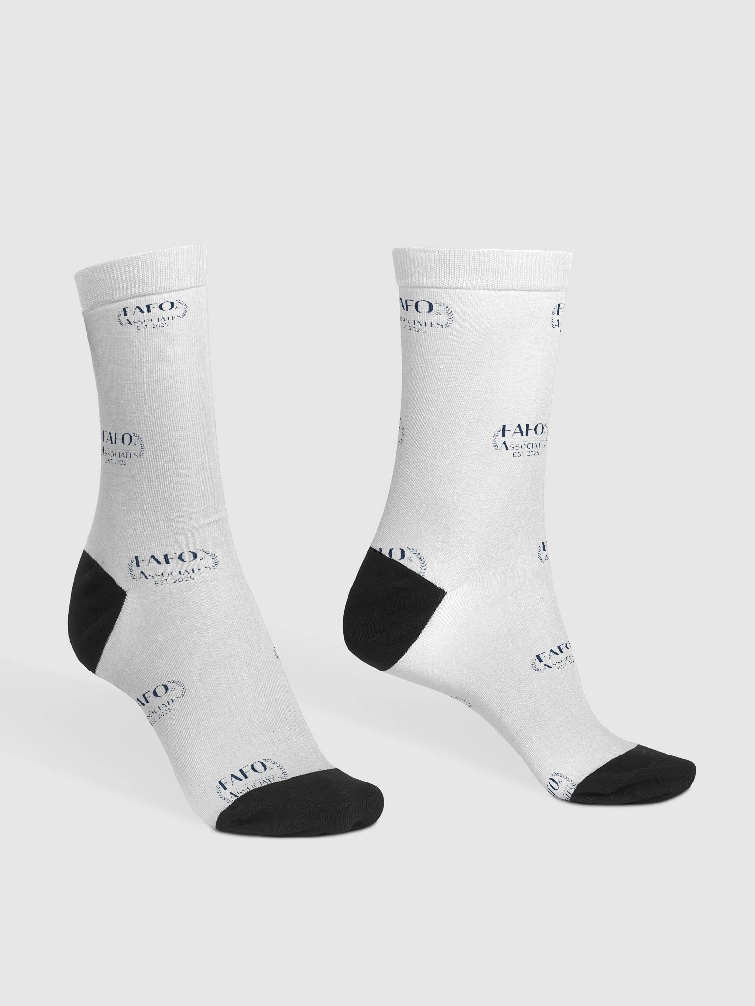 FAFO Grid Pattern Crew Socks product image (3)
