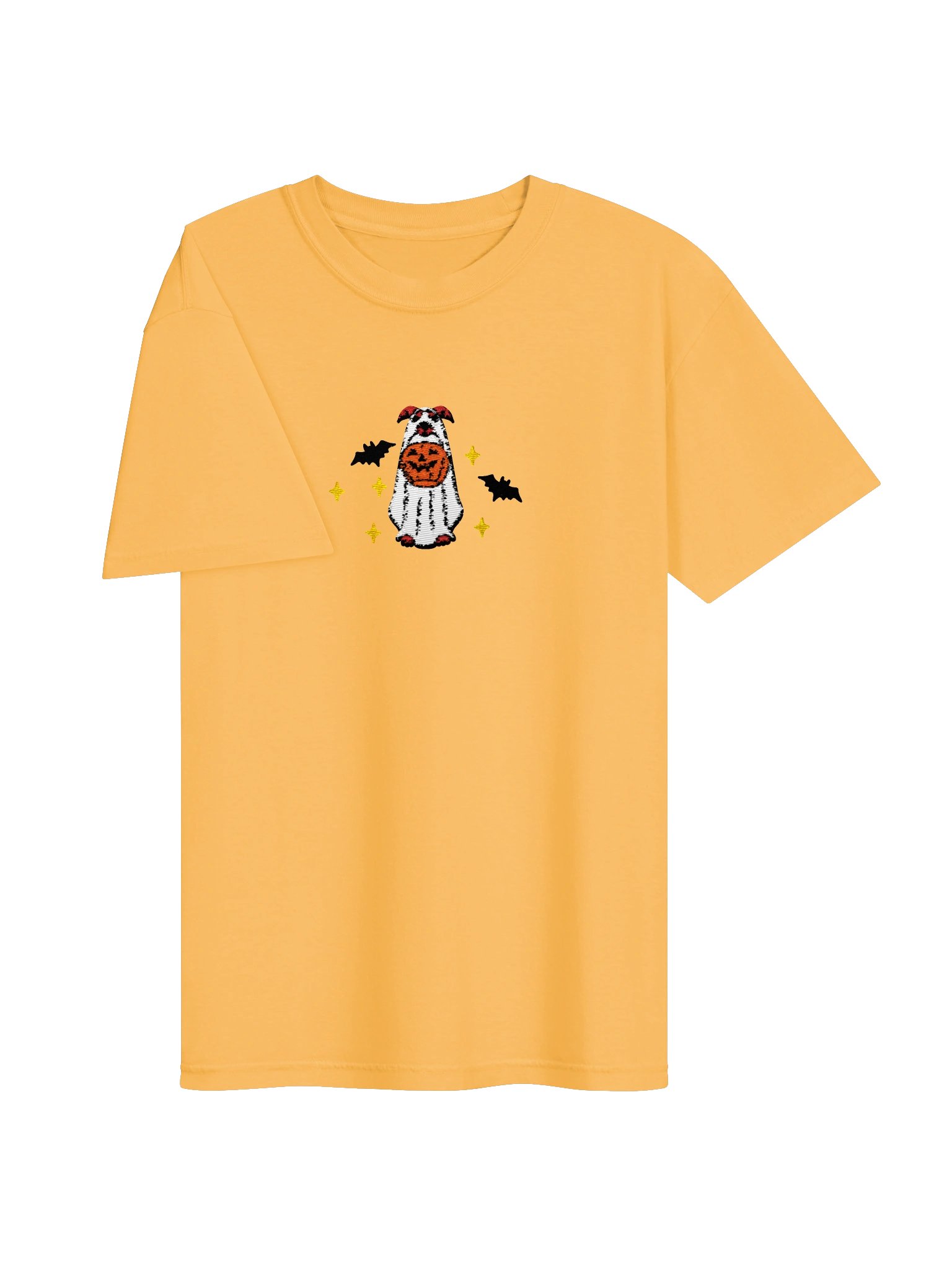 Halloween Greyhound(Red) Embroidered T-Shirt product image (35)