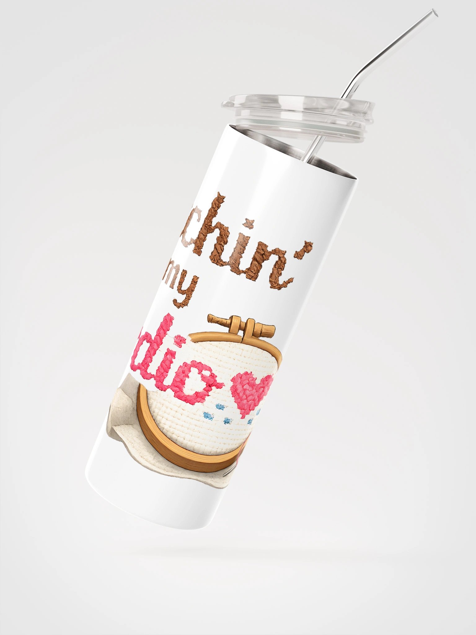 Stitchin' is my Cardio Stainless Steel Tumbler product image (2)