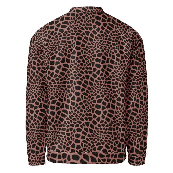 Brown Giraffe Bomber Jacket product image (2)