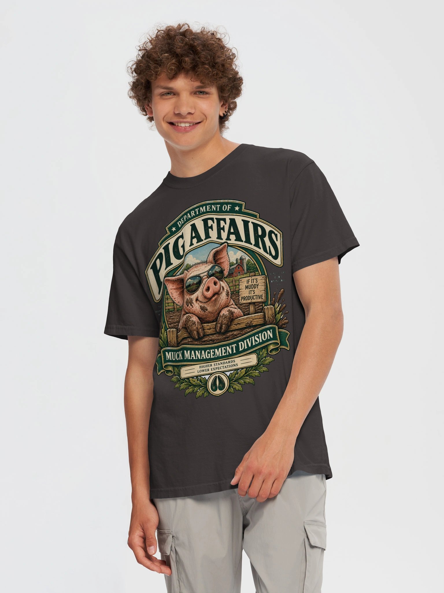 Department of Pig Affairs Heavyweight Tee product image (38)