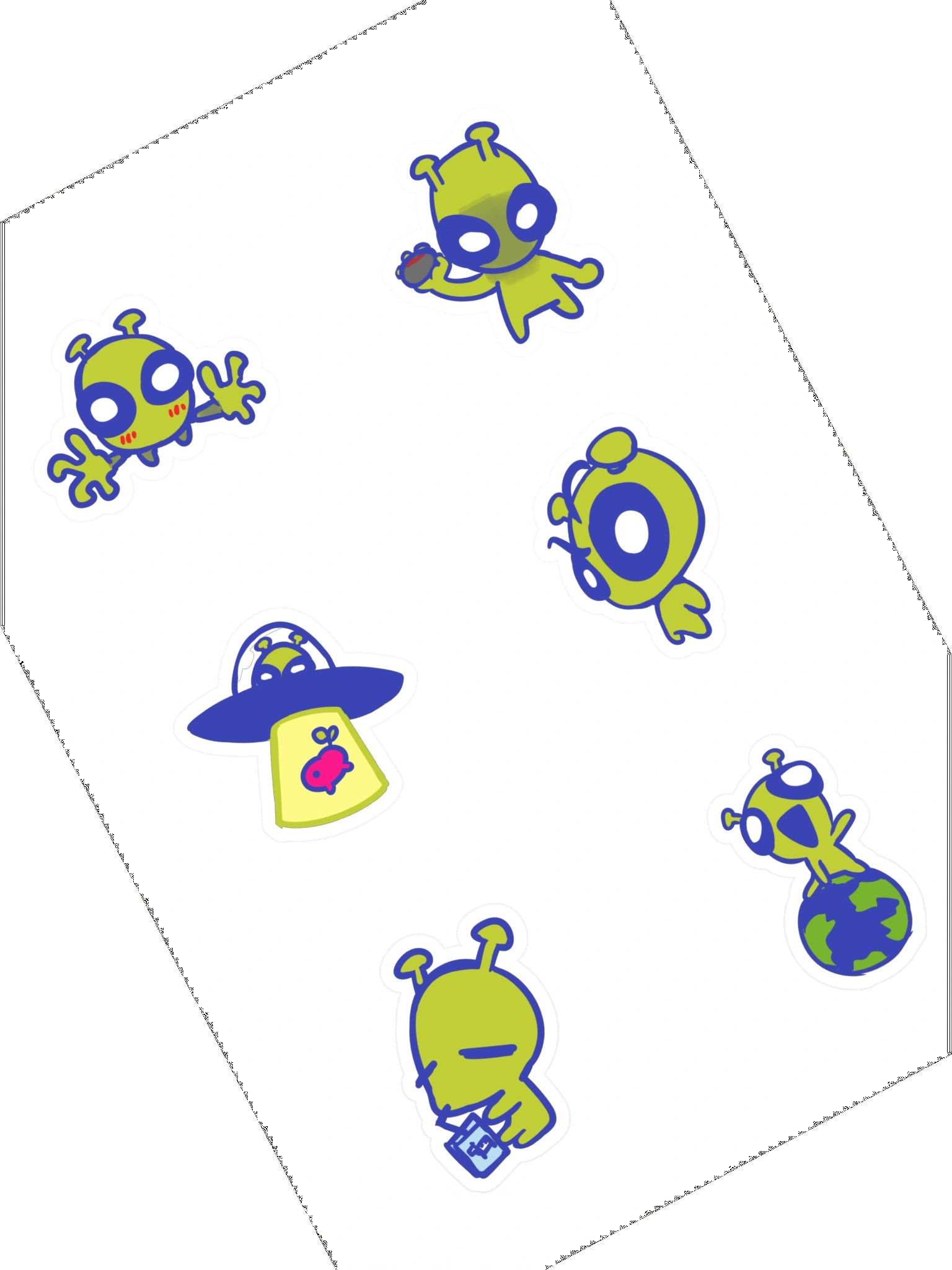 lil Alien Sticker Sheet product image (1)