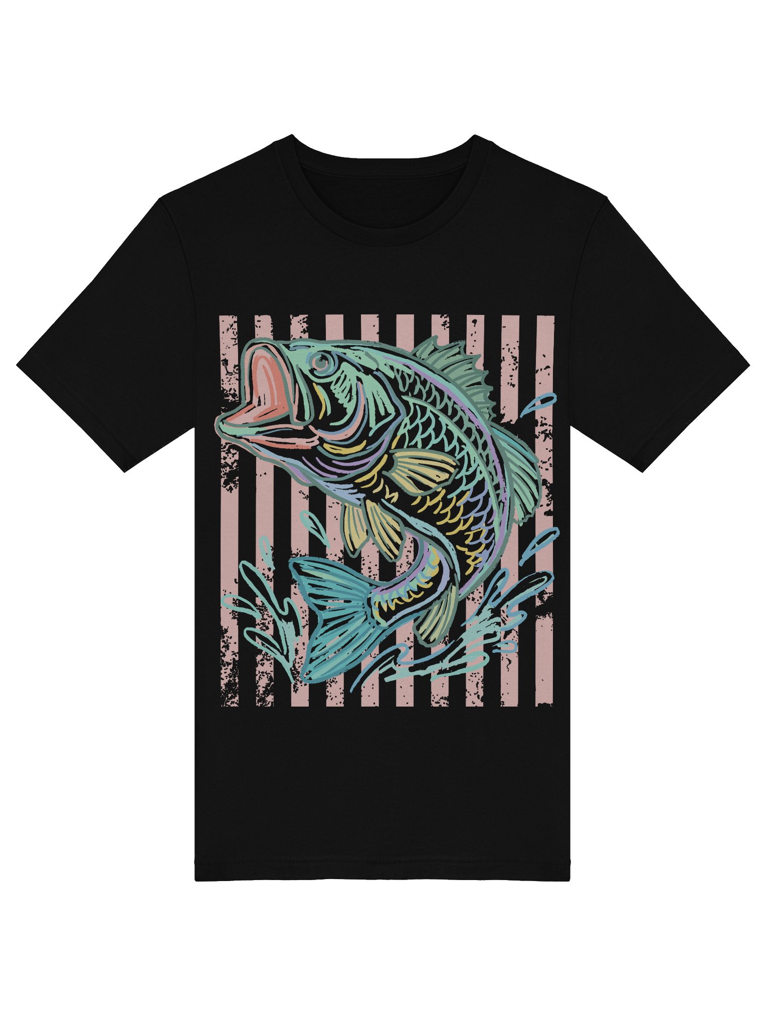 Leaping Pastel Fish — Supersoft Tee product image (25)