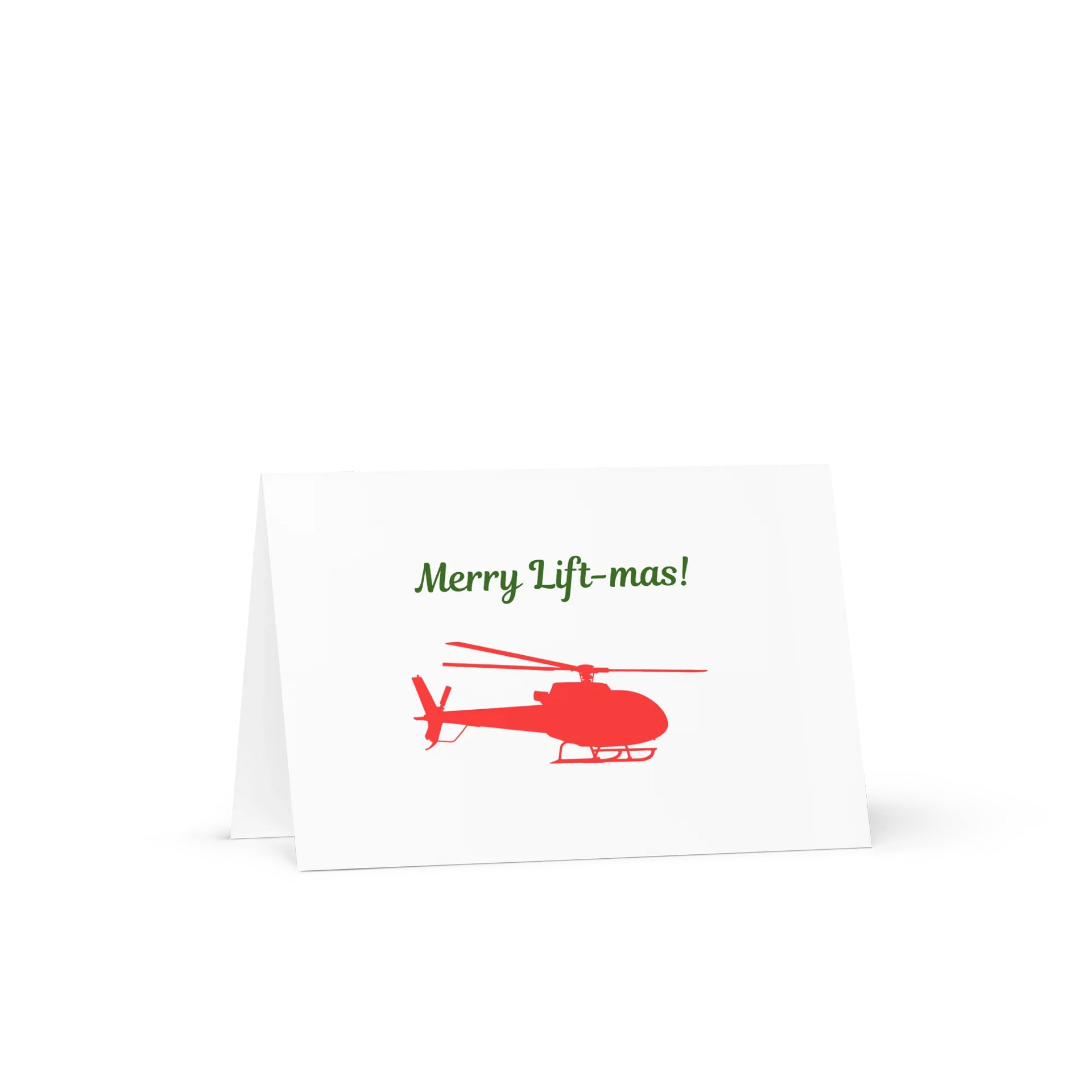 Merry Lift-mas Card- Helicopter product image (1)