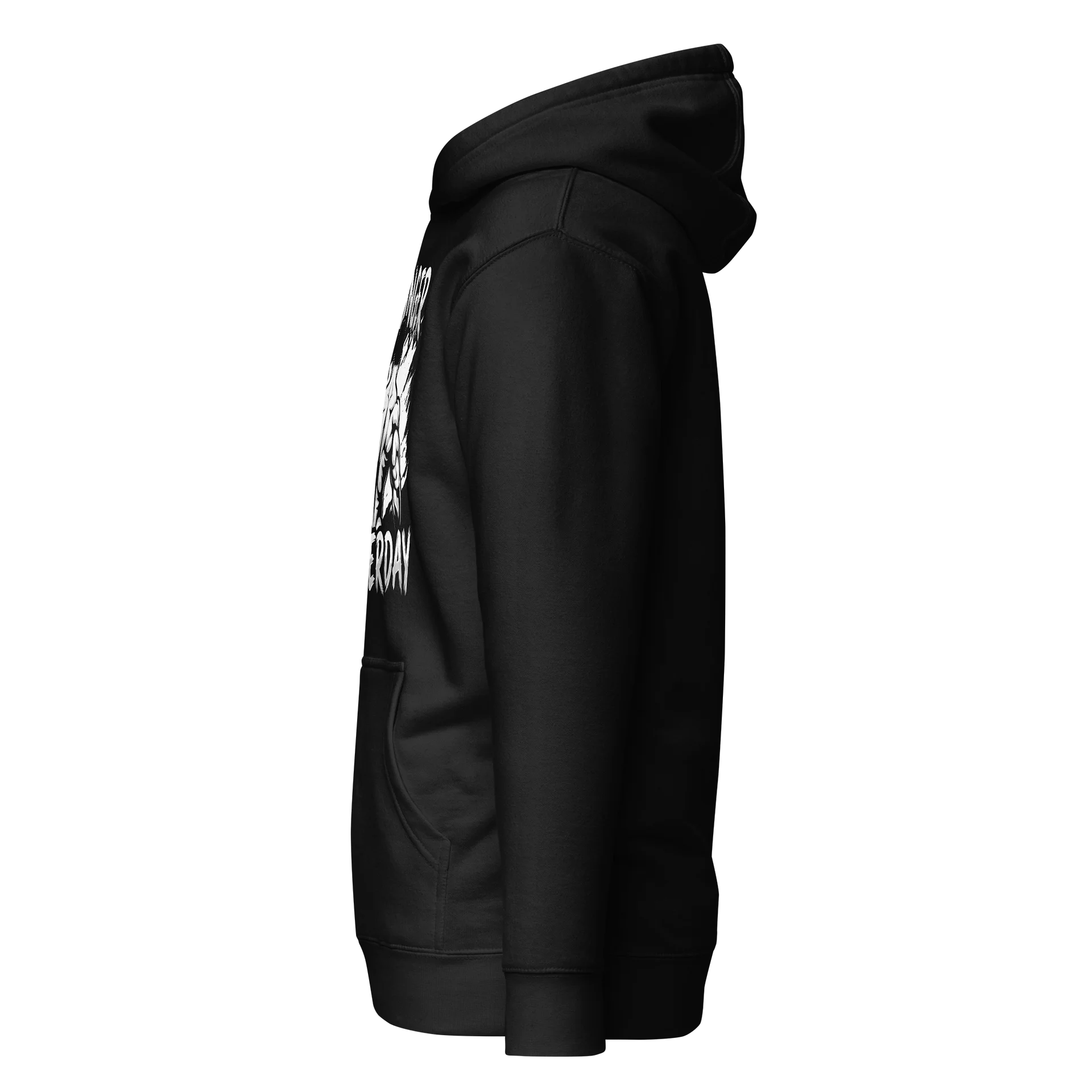 Stronger Than Yesterday" Motivational Gym Hoodie – Bodybuilder Back Print Sweatshirt product image (4)