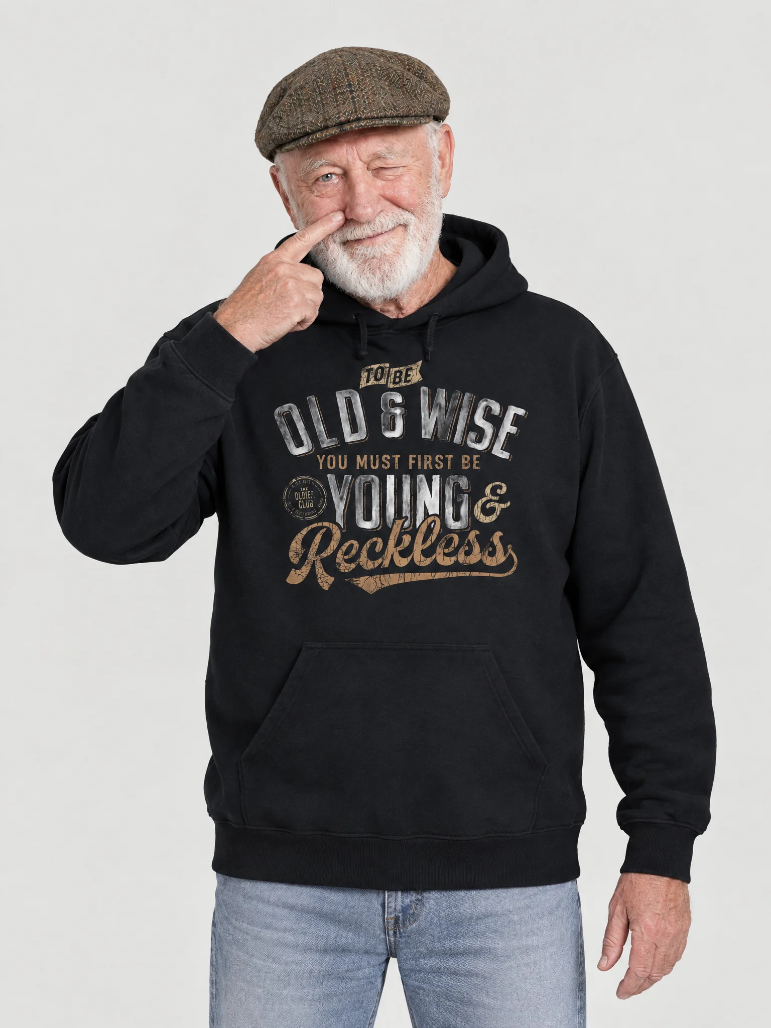 To Be Old And Wise You Must First Be Young And Reckless Hoodie product image (1)