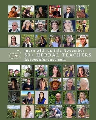 Canadian Herb Conference
November 19-22, 2026 | Online

I'll be teaching as well as many others. To save 10% off your ticket,...