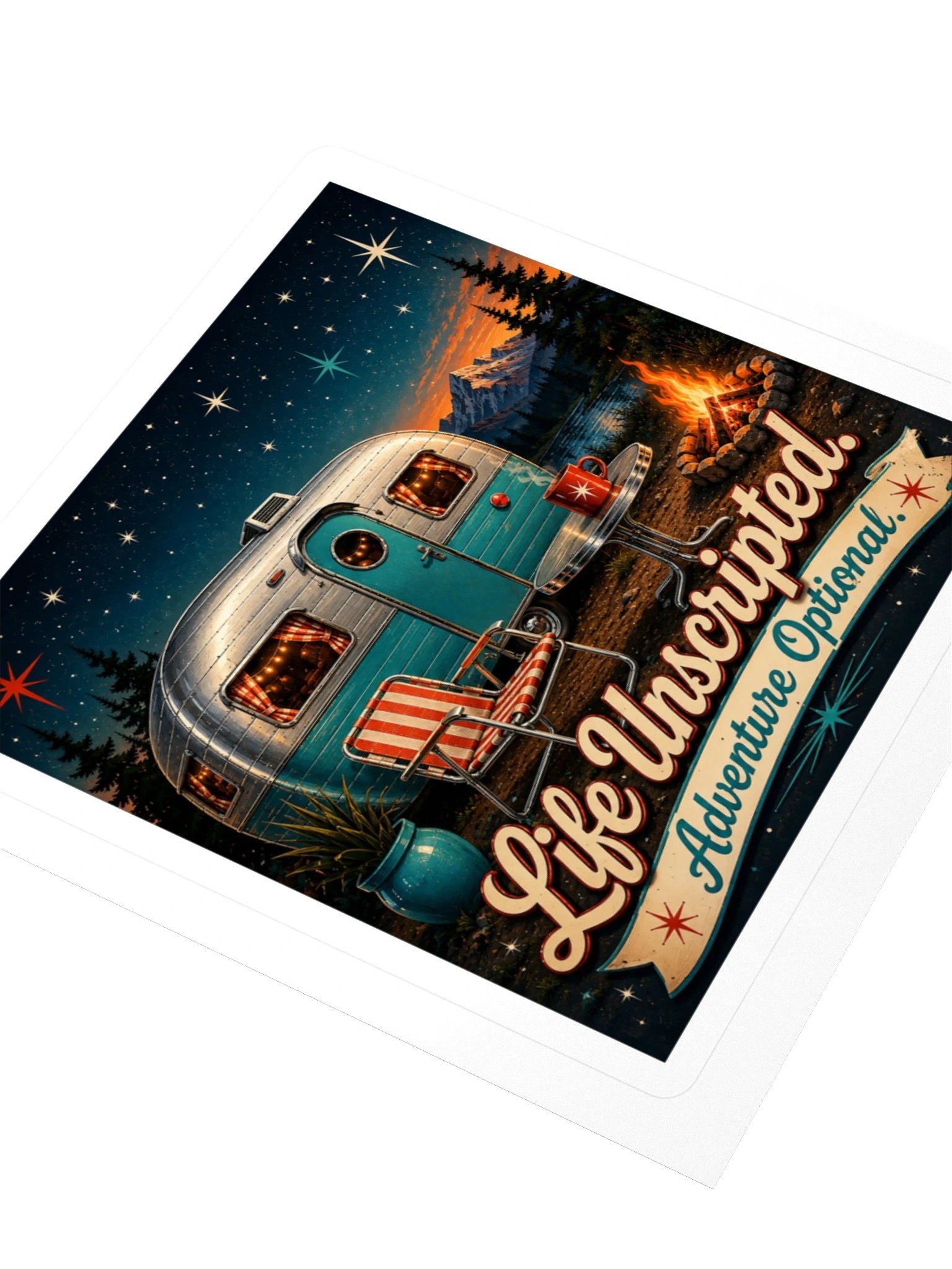 Life Unscripted. Adventure Optional. Sticker product image (3)