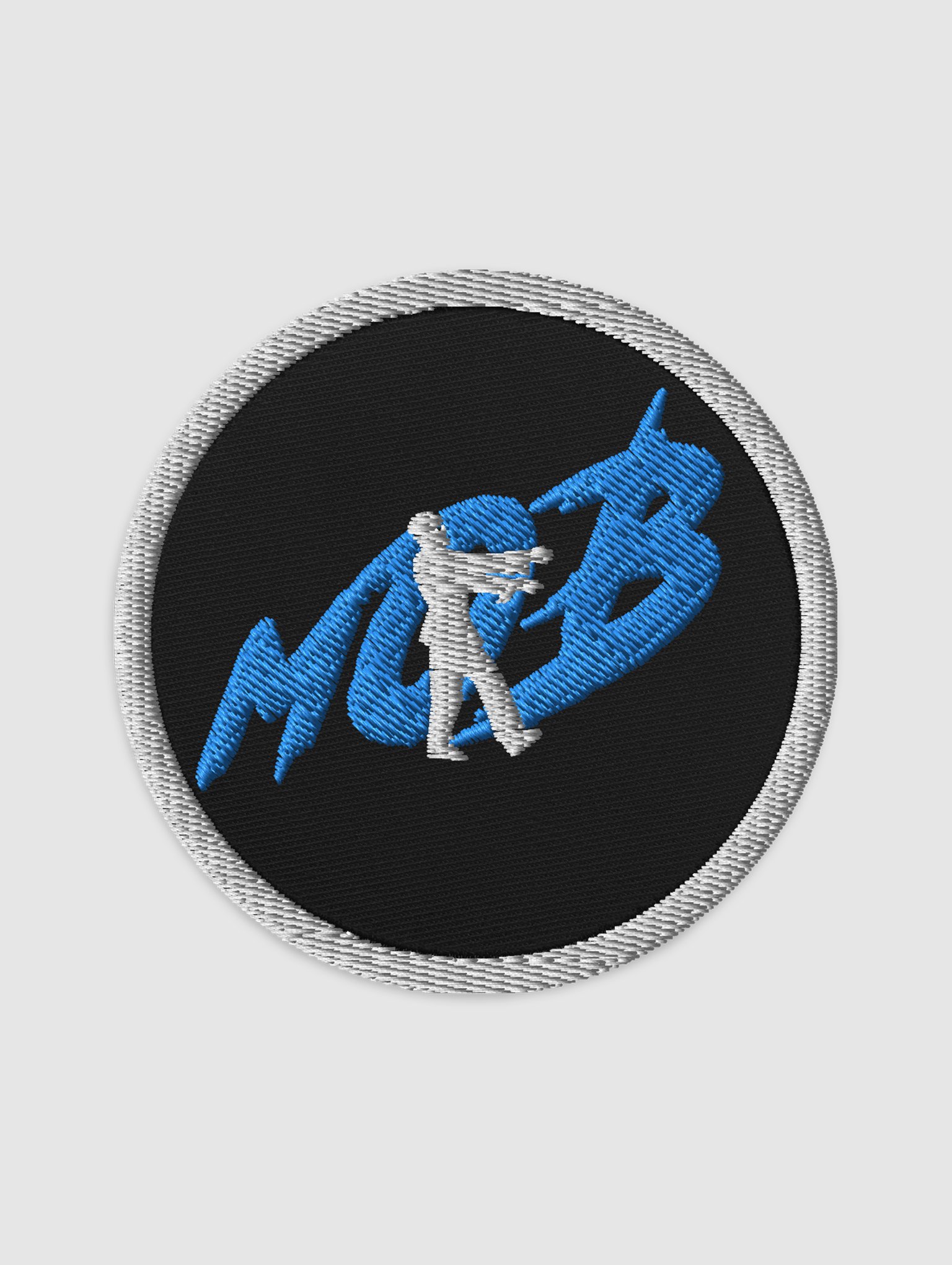 mOB logo embroidered patch product image (1)