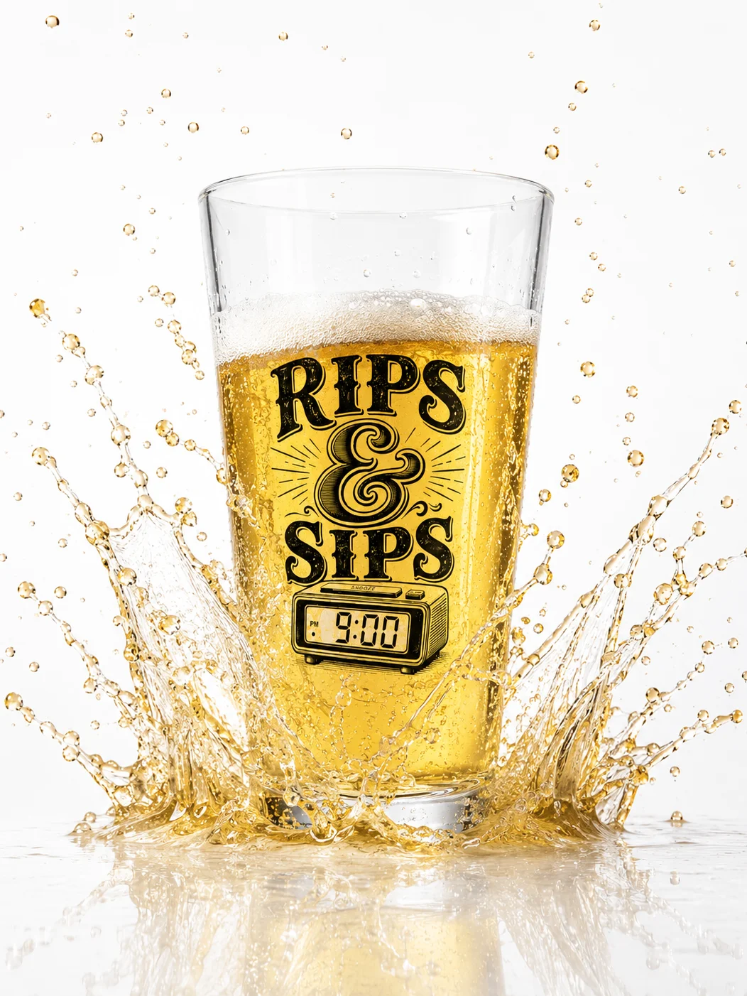 The Daily Pour Pint Glass product image (4)