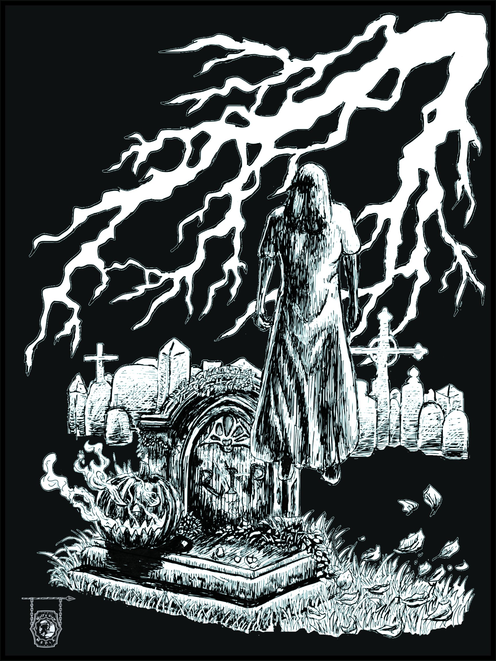 Phantom V- Halloween Night- Poster Print (Black Background) product image (1)